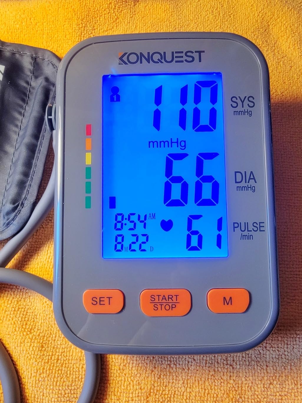 Konquest KBP-2704A Automatic Upper Arm Digital Blood Pressure Monitor - Large Backlit Display - Irregular Heartbeat Detector - Blood Pressure Monitor for Home Use - Digital BP Cuff Tensiometro customer photo 1