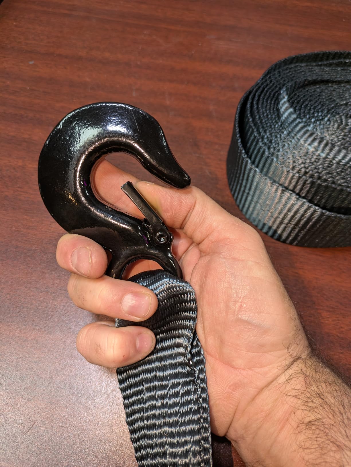 Heavy Duty Boat Winch Strap with Hook (2