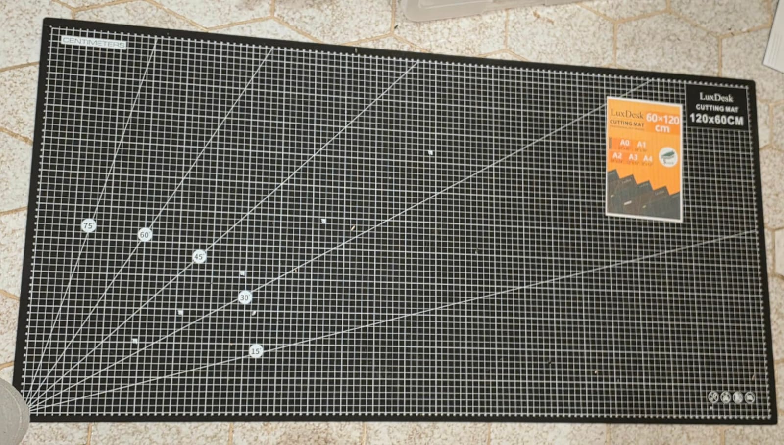 Self Healing Cutting Mat 23 x 47 in, Double Sided Grid PVC Craft Cutting Board, 5-Layer Rotary Cutting Mat for Sewing, Quilting, Fabric, Vinyl, Paper, Leather, Scrapbooking, Craft Projects customer photo 2