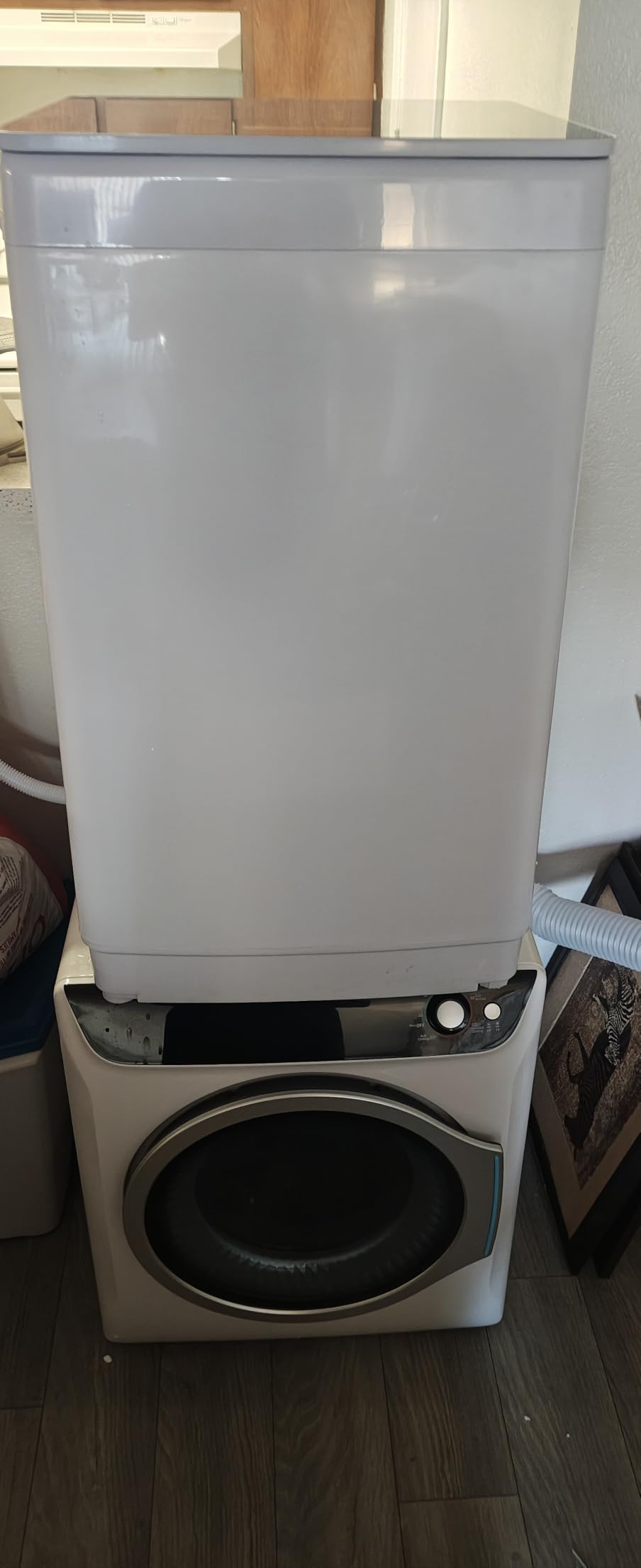 Portable Washer and Dryer Combo Set, 28Lbs Full-Automatic Washing Machine and 2.8 Cu.Ft Portable Clothes Dryer with 10 Wash Programs, 6 Dry Modes, Compact Washer and Dryer for Apt, Dorm, Home customer photo 1