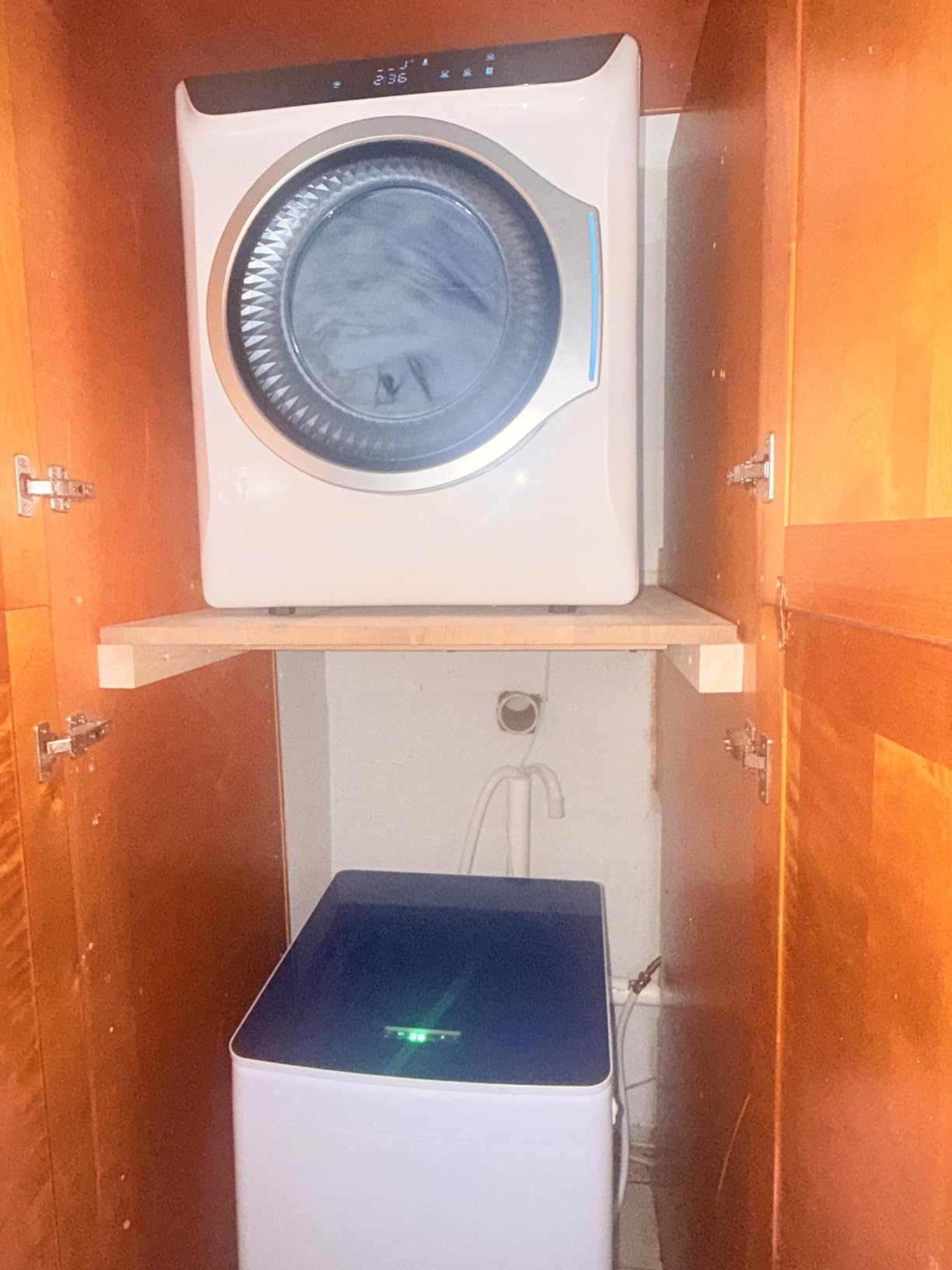 Portable Washer and Dryer Combo Set, 28Lbs Full-Automatic Washing Machine and 2.8 Cu.Ft Portable Clothes Dryer with 10 Wash Programs, 6 Dry Modes, Compact Washer and Dryer for Apt, Dorm, Home customer photo 2