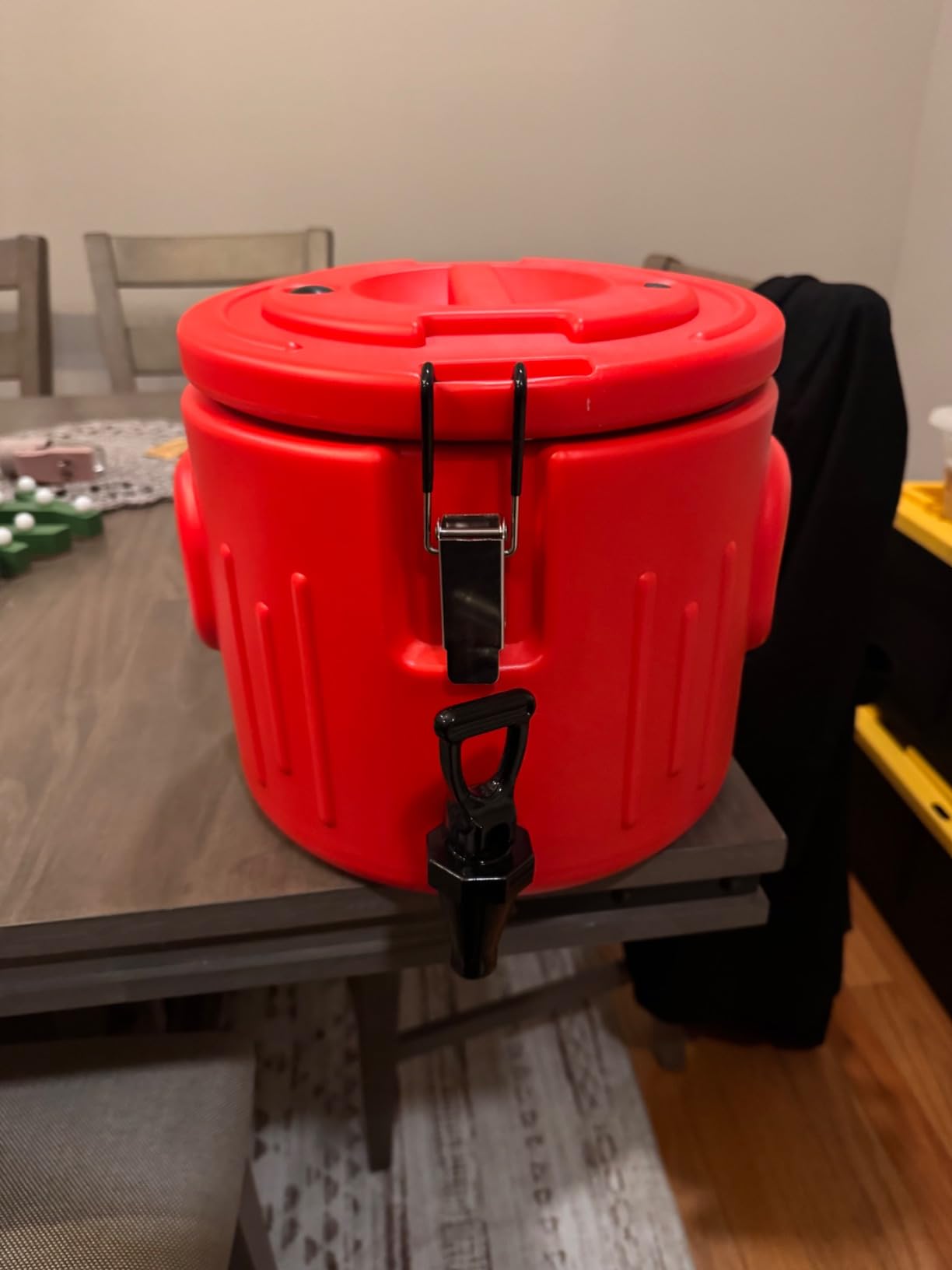 3.5 Gallon Insulated Beverage Cooler - Portable Ice and Hot Drink Dispenser | 304 Stainless Steel Interior, Thermal Hot Water Dispenser, Outdoors Water Jug for Camping Party Sports customer photo 2