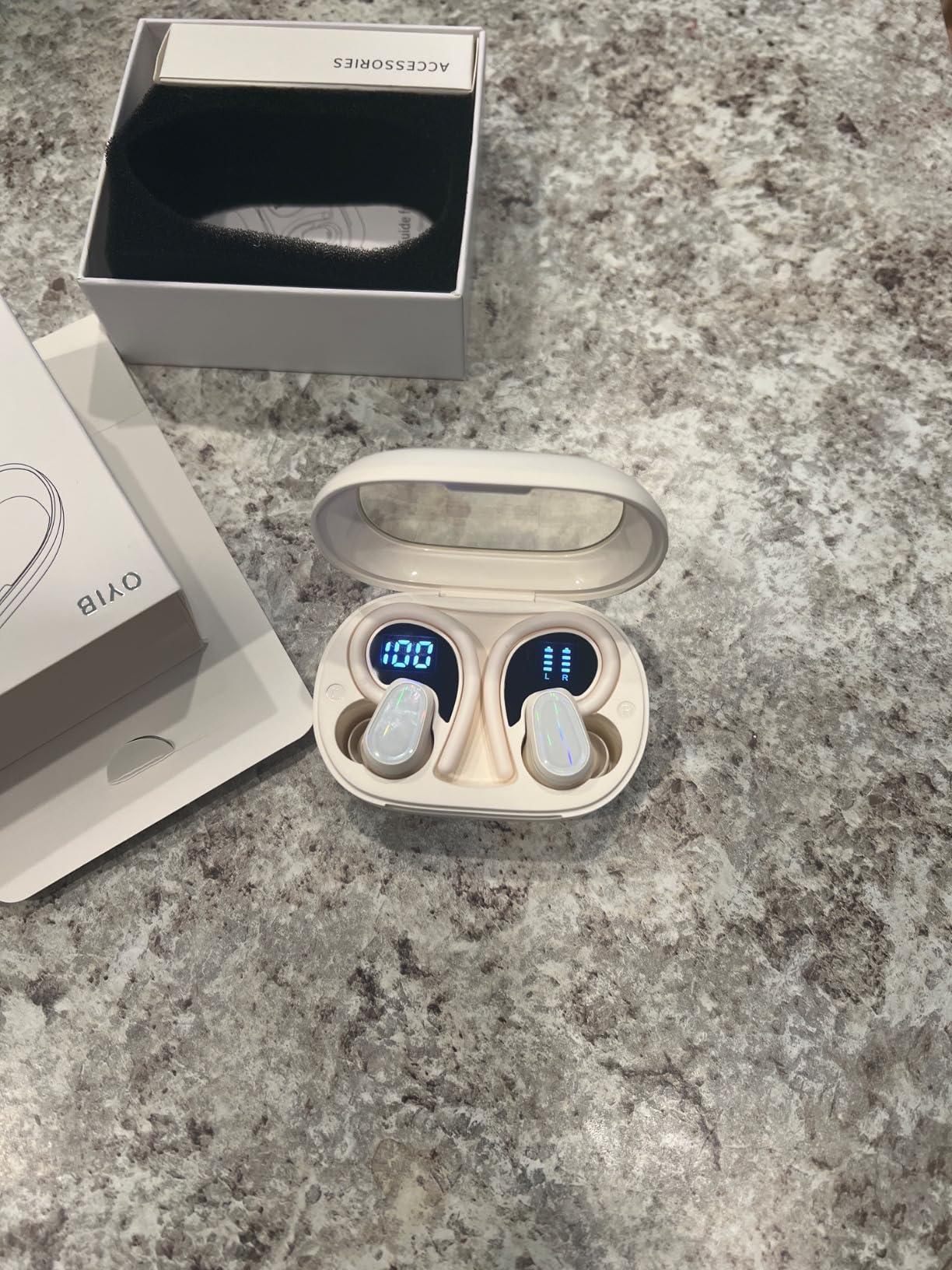Wireless Earbuds Bluetooth 5.4, 50H Playtime Sport Earphones with Earhooks customer photo 1