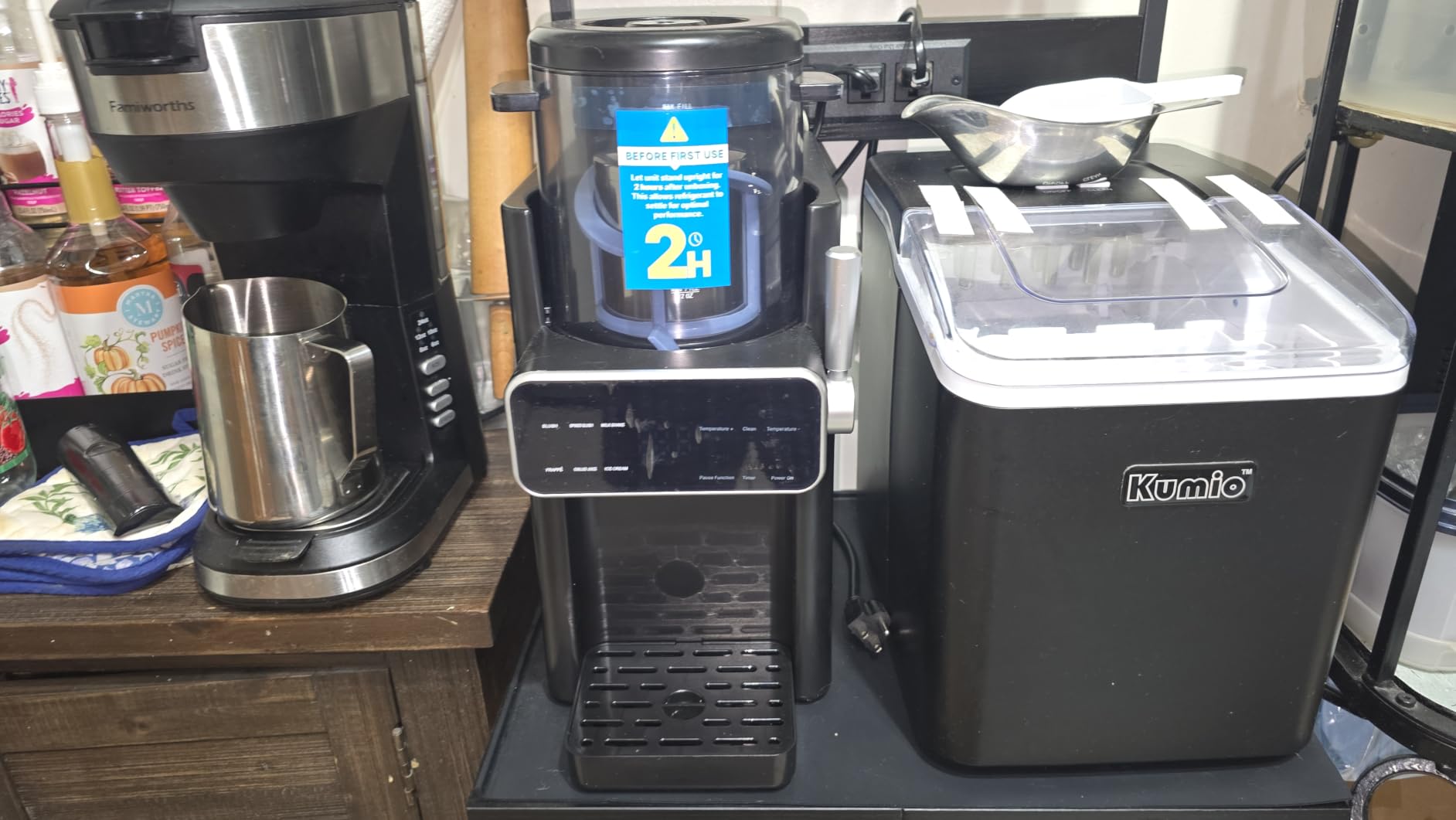 Slushie Machine for Home, Ice Cream Maker, 6 Presets, No Ice Needed, Black | Frozen Drink Maker, 12-Hour Timer, LED Display, Easy Clean customer photo 1