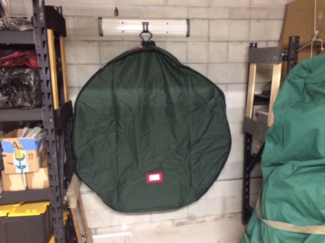 Christmas Wreath Storage Container, Wreaths Up to 30 Inch Diameter, Padded | Foam Lined Treekeeper Bags Wreath Storage Bag, Hooks Directly to Wire Frames to Prevent Sagging and Deformed Shape customer photo 2