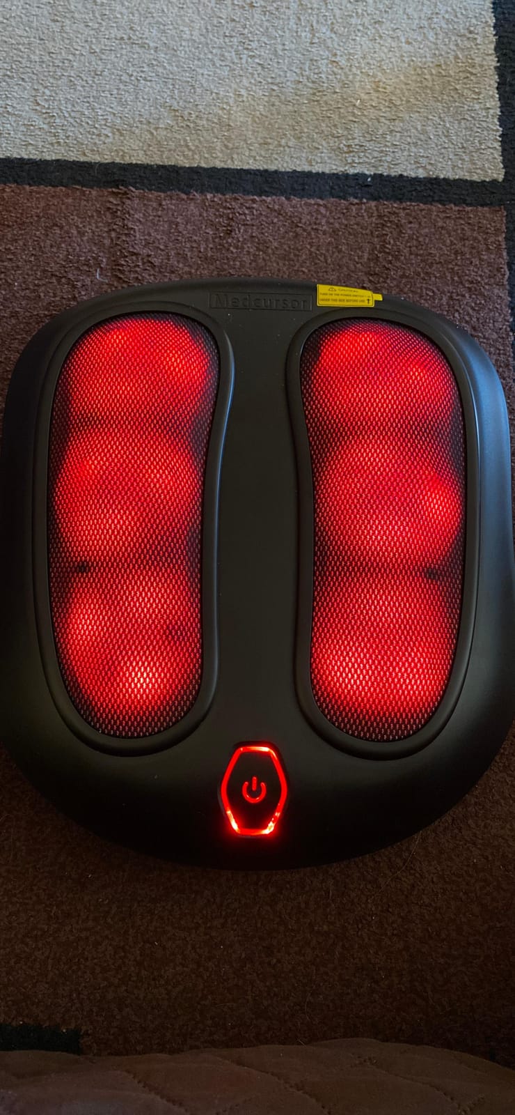 Medcursor Foot Massager with Heat, Foot and Calf Massager with Deep Massage Roller, Pain Relief for Plantar Fasciitis & Neuropathy, Relaxation for Home or Office Use (Not Cordless) customer photo 1
