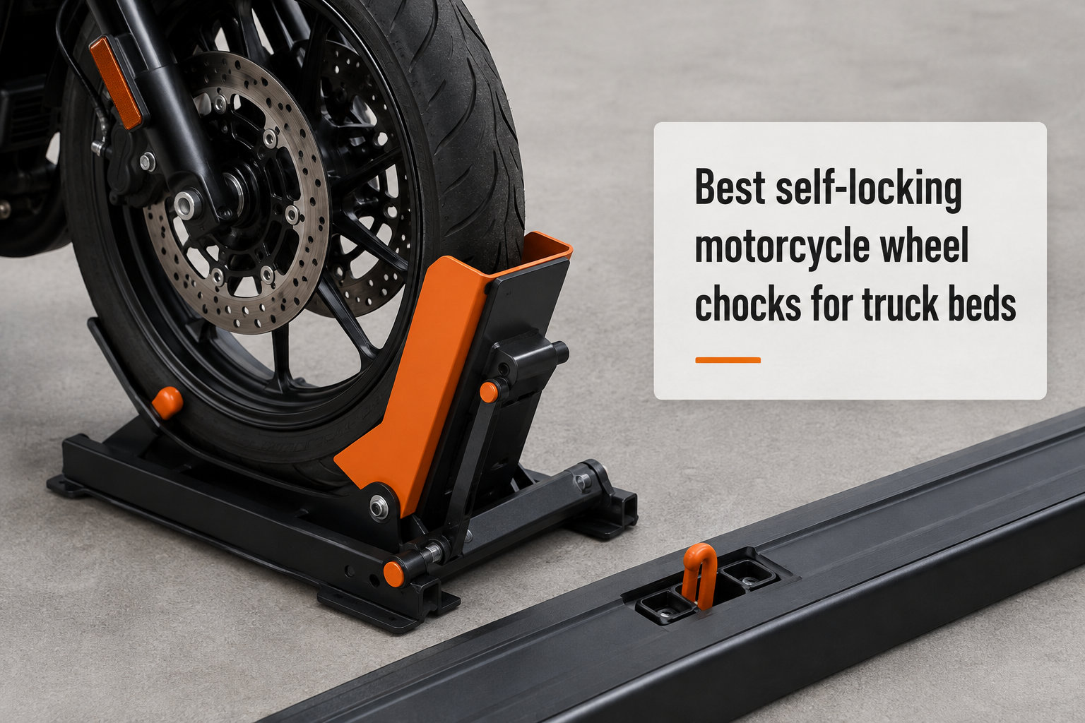 Best self-locking motorcycle wheel chocks for truck beds