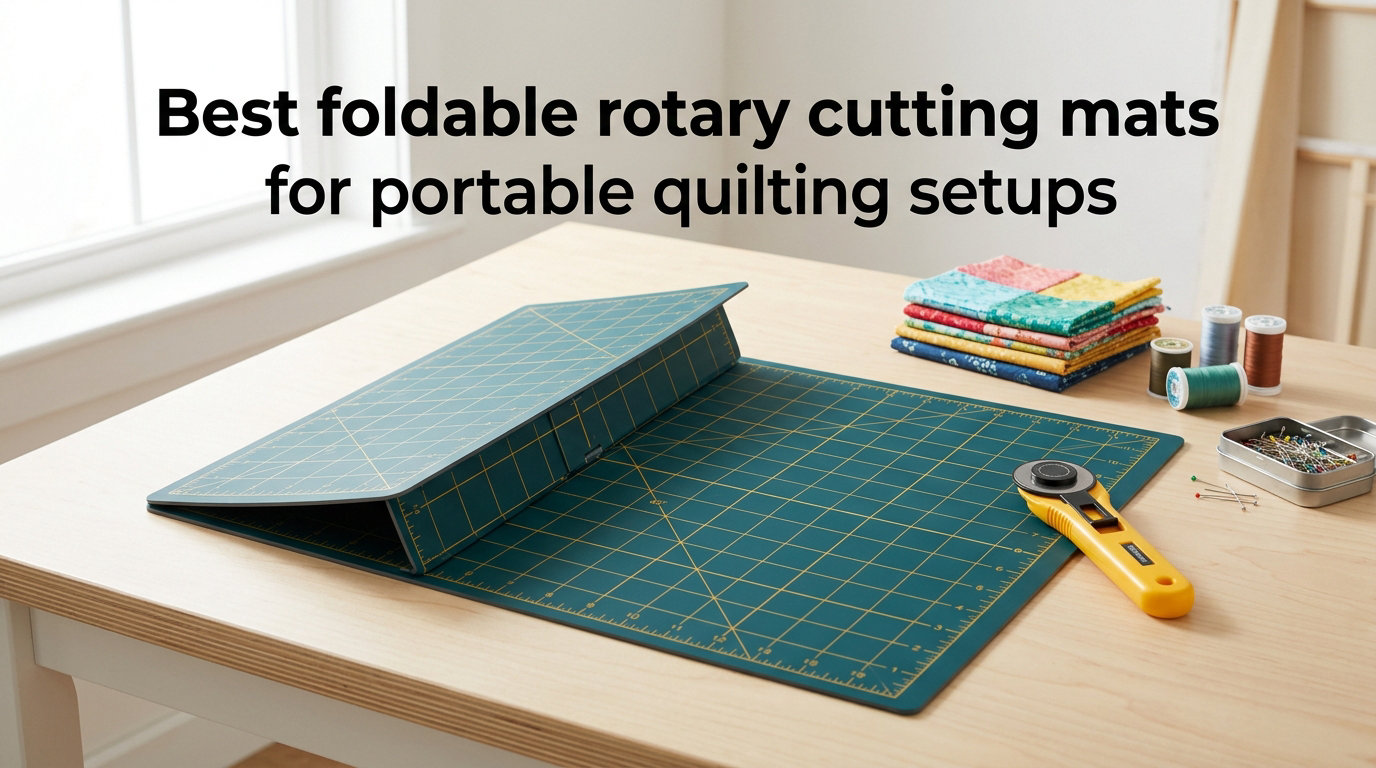 Best foldable rotary cutting mats for portable quilting setups