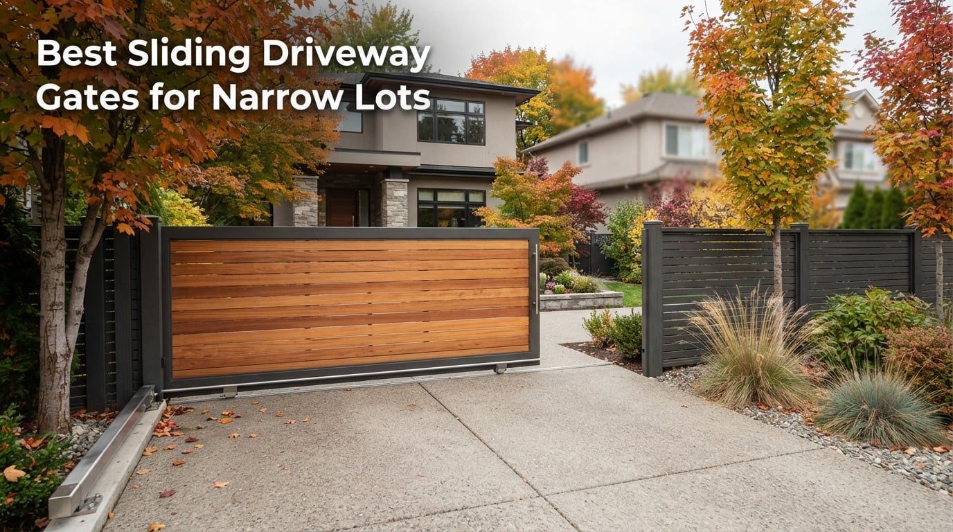Best Sliding Driveway Gates for Narrow Lots