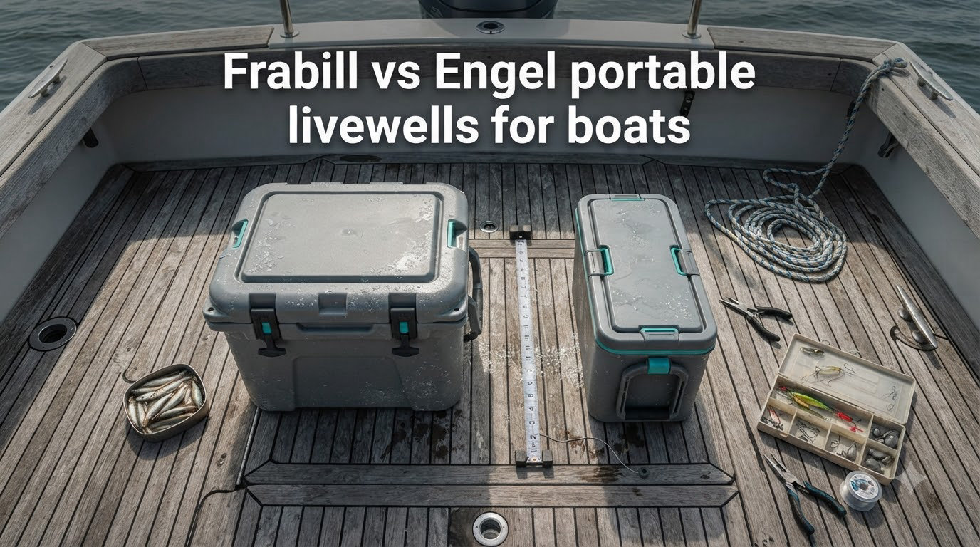 Frabill vs Engel portable livewells for boats