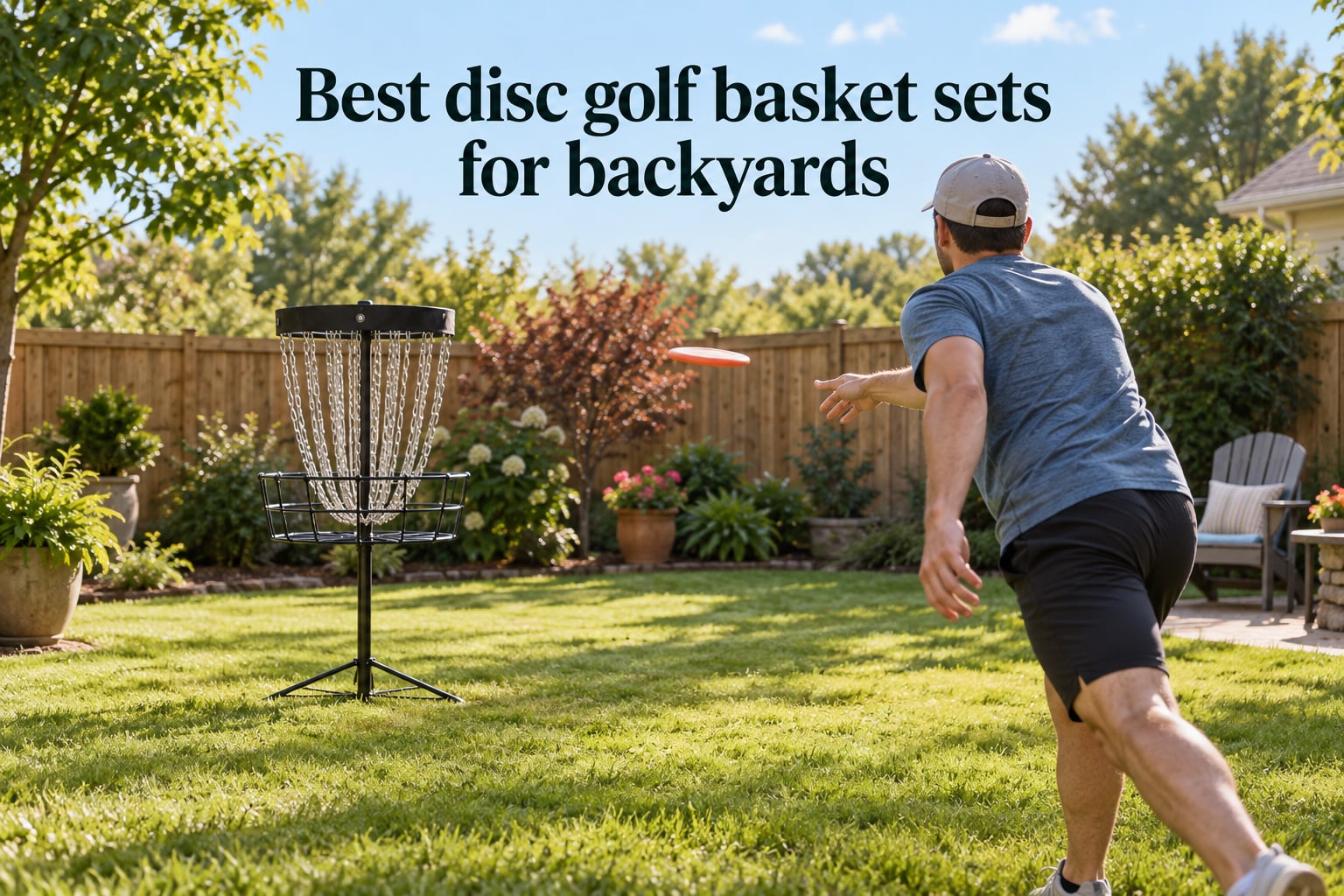 Best disc golf basket sets for backyards