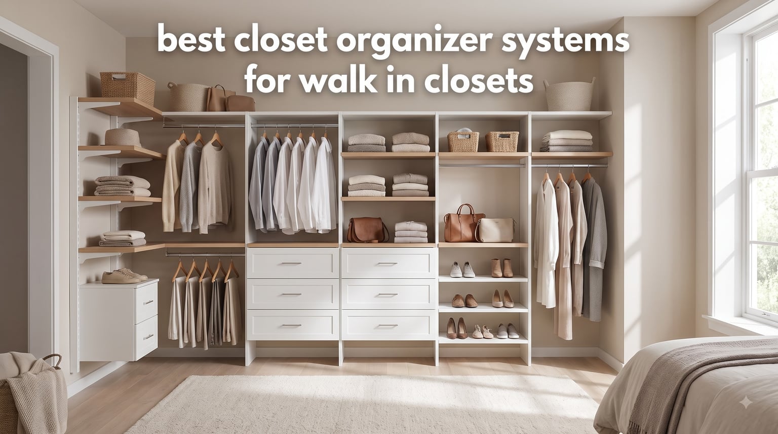 best closet organizer systems for walk in closets