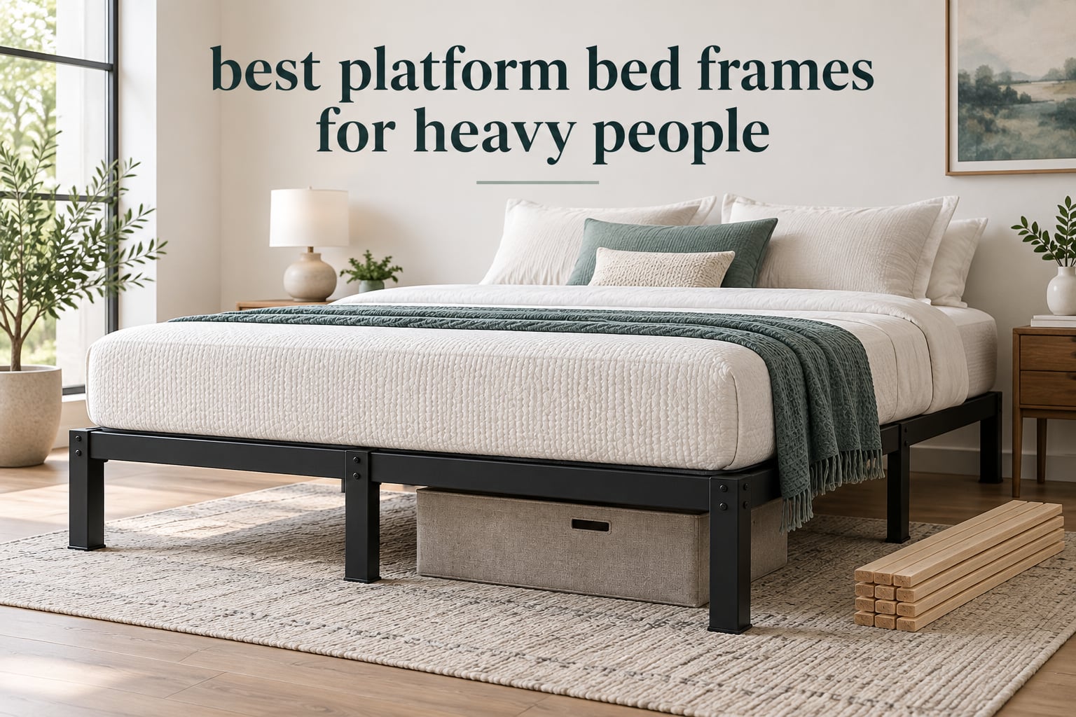 best platform bed frames for heavy people
