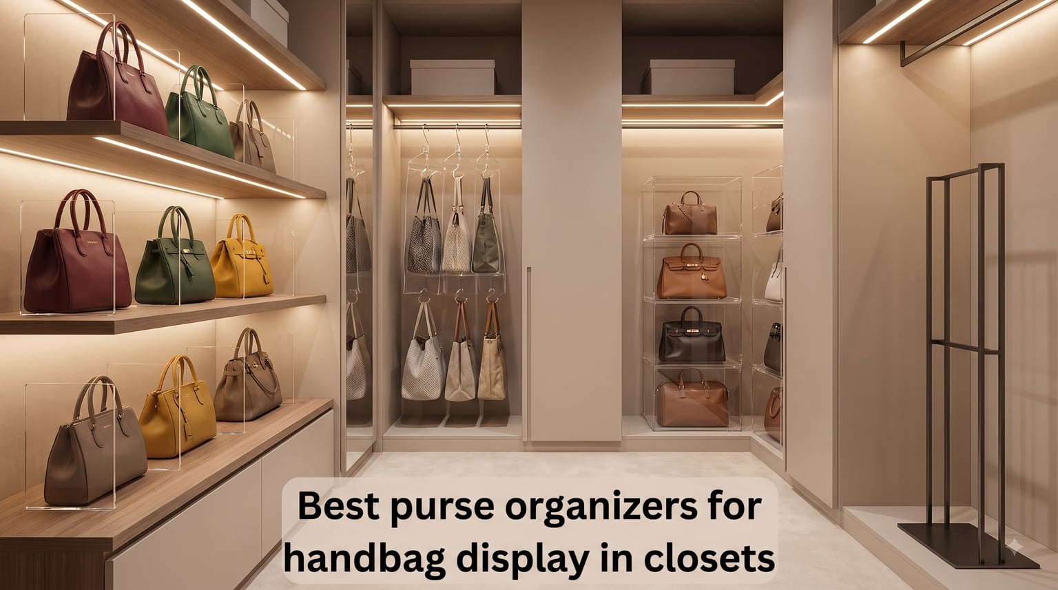 Best purse organizers for handbag display in closets