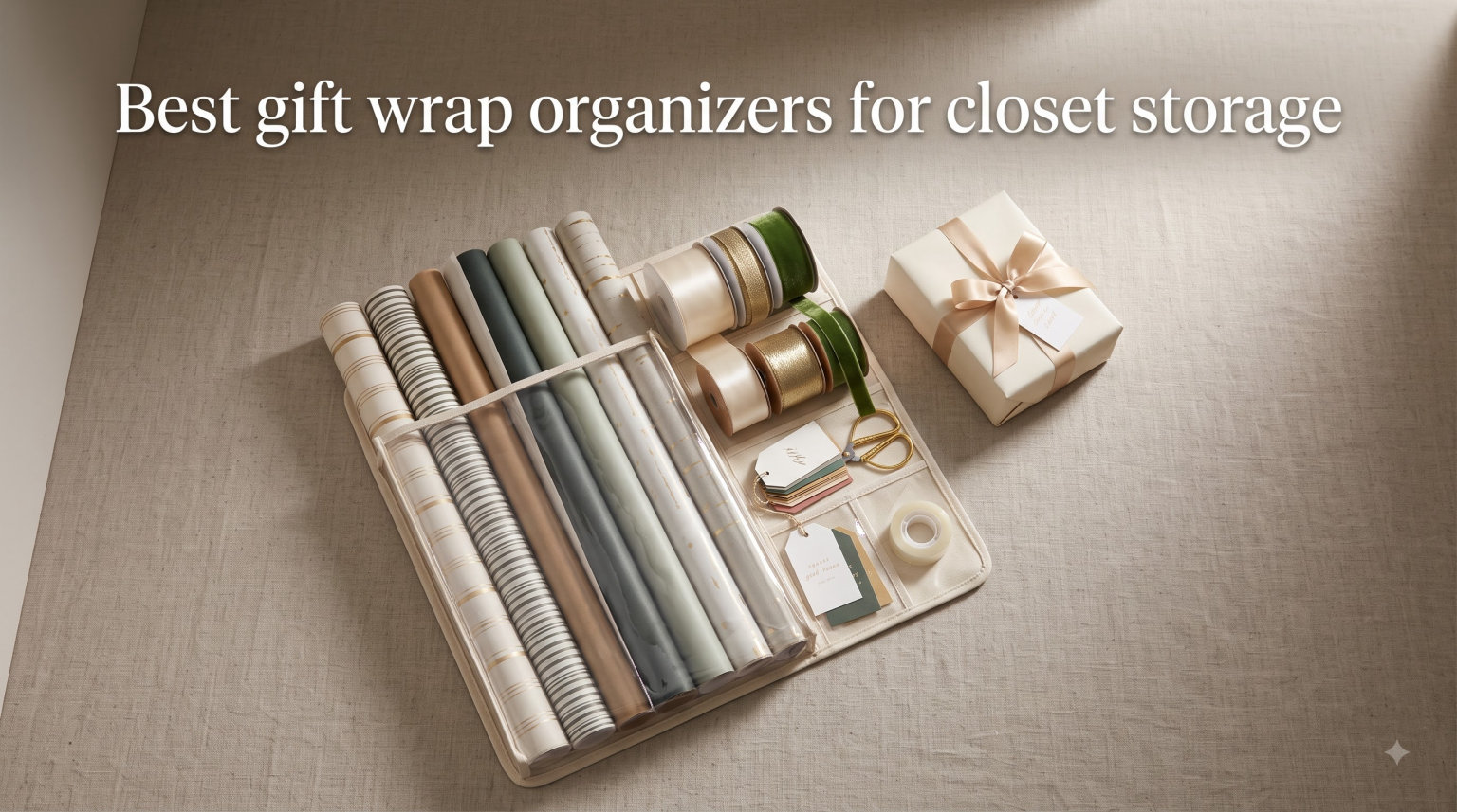 Best gift wrap organizers for closet storage
