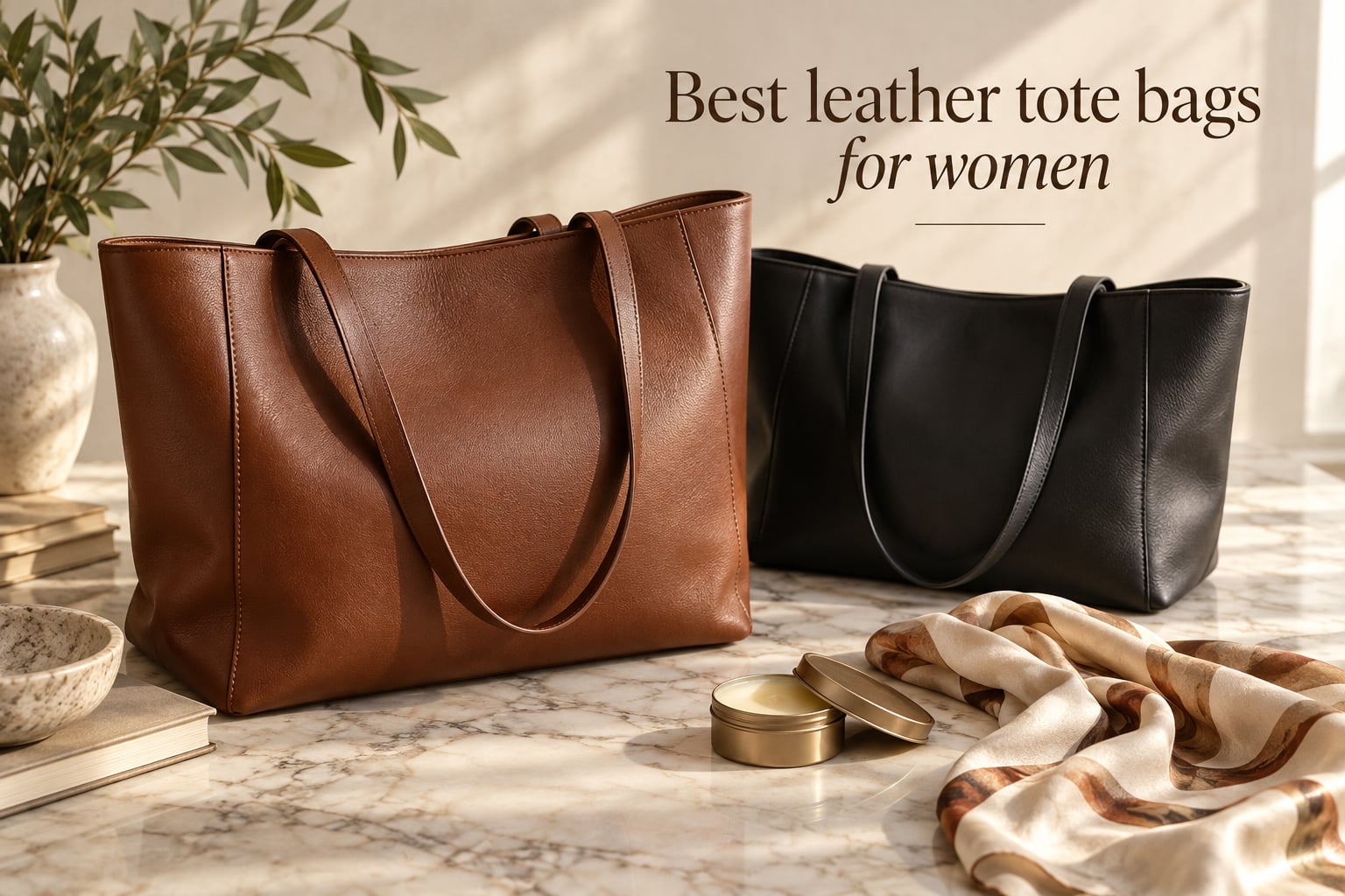 Best leather tote bags for women