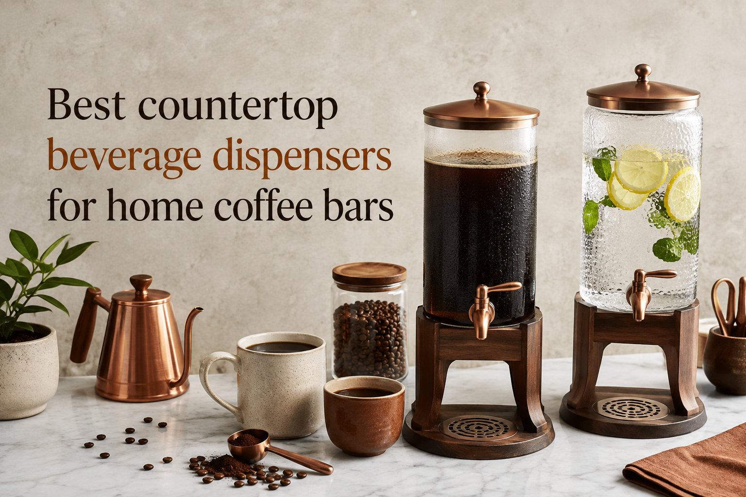 Best countertop beverage dispensers for home coffee bars