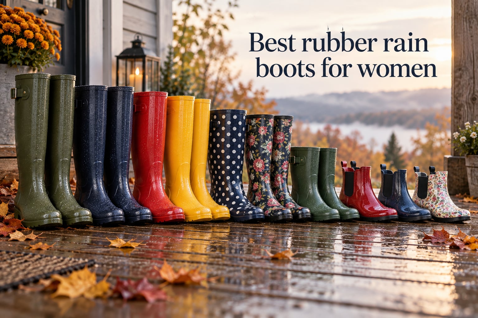 Best rubber rain boots for women
