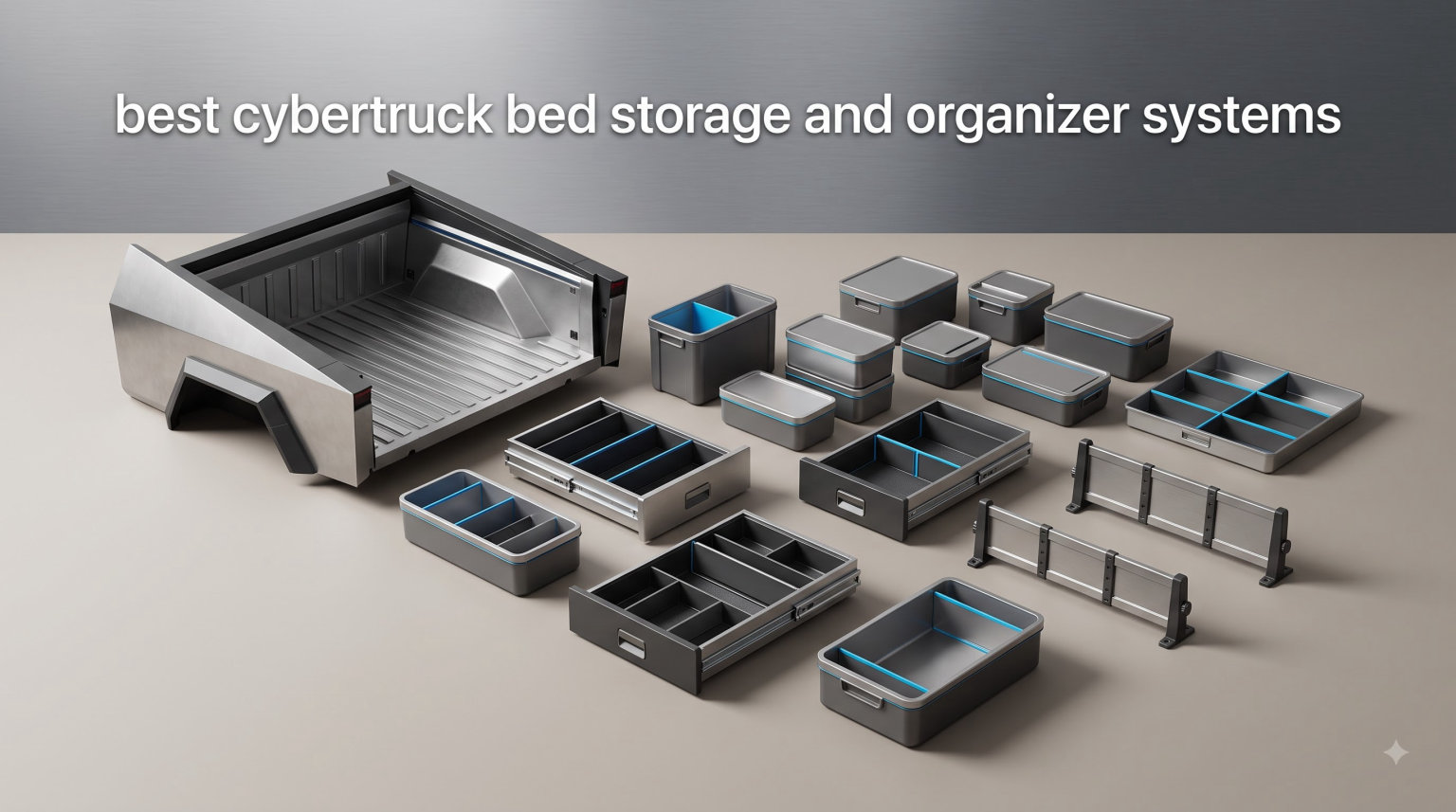 best cybertruck bed storage and organizer systems
