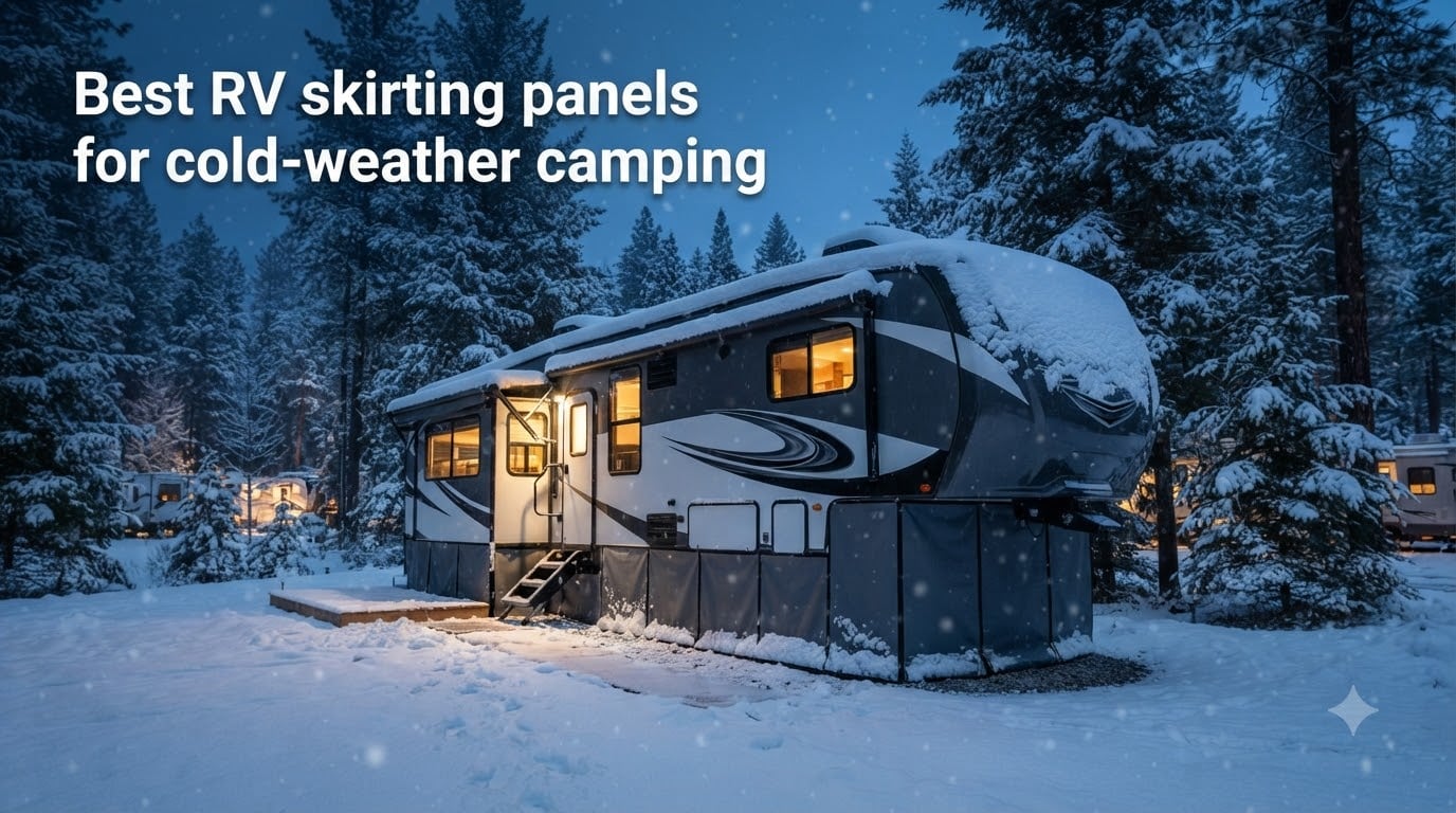Best RV skirting panels for cold-weather camping
