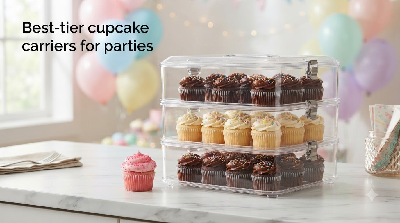 Best 3-tier cupcake carriers for parties
