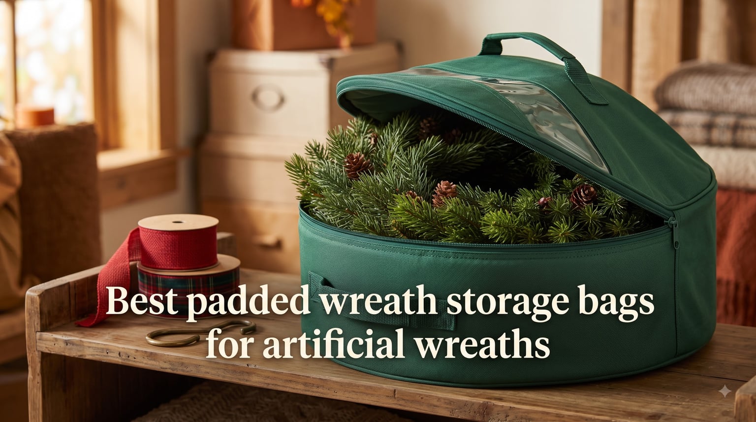 Best padded wreath storage bags for artificial wreaths