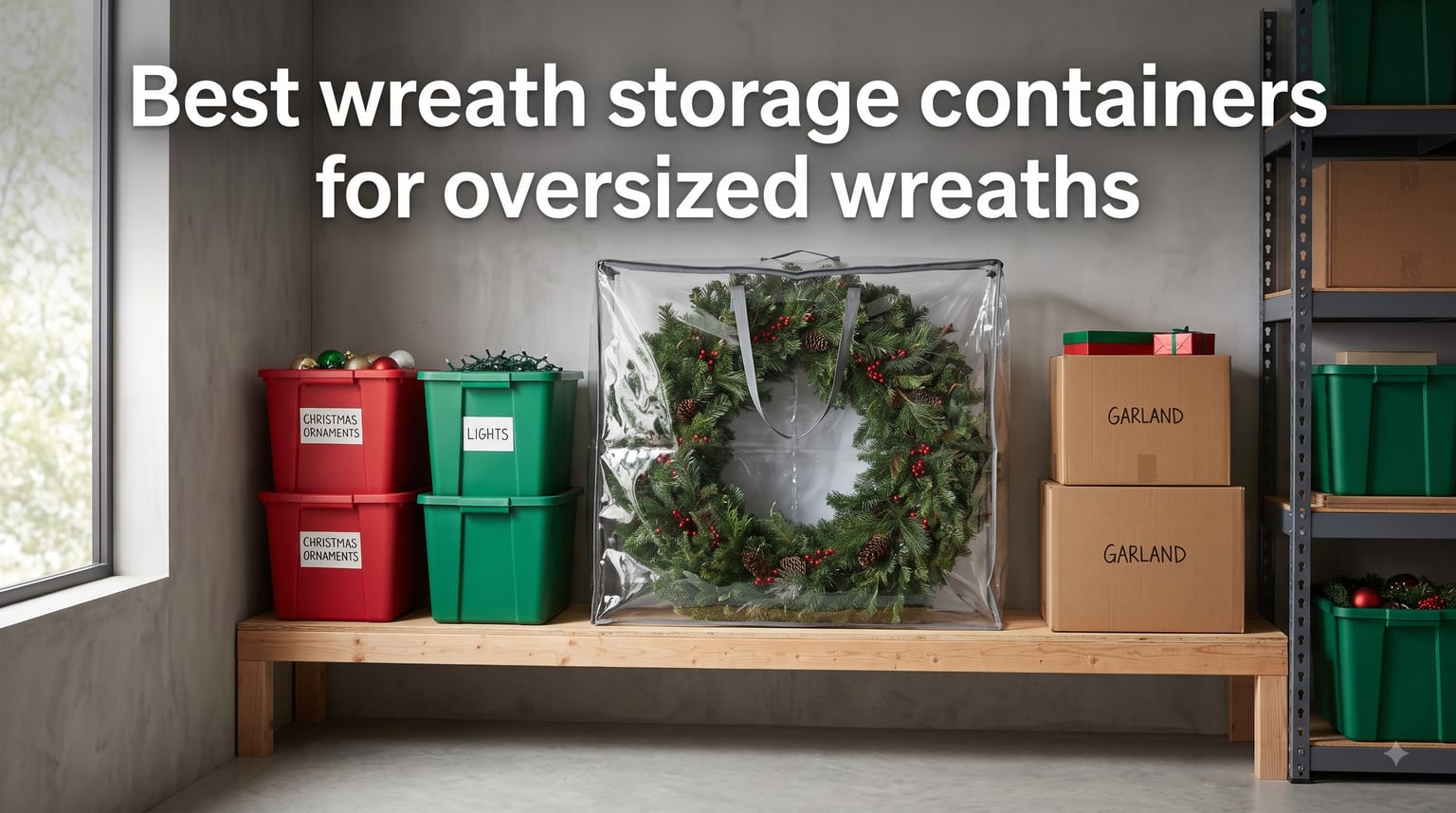Best wreath storage containers for oversized wreaths