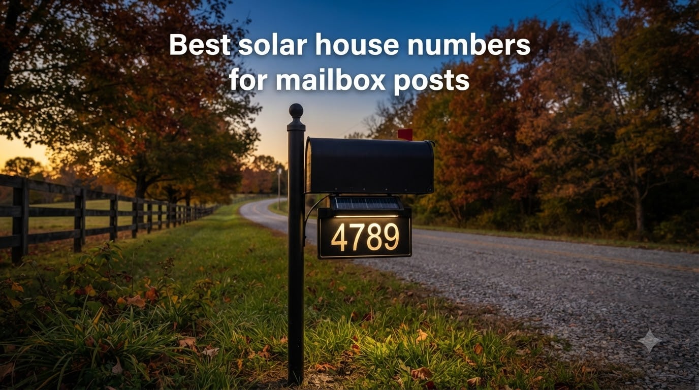 Best solar house numbers for mailbox posts