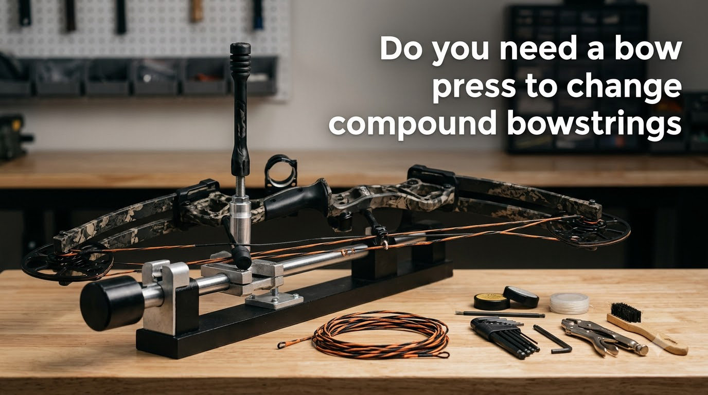 Do you need a bow press to change compound bowstrings