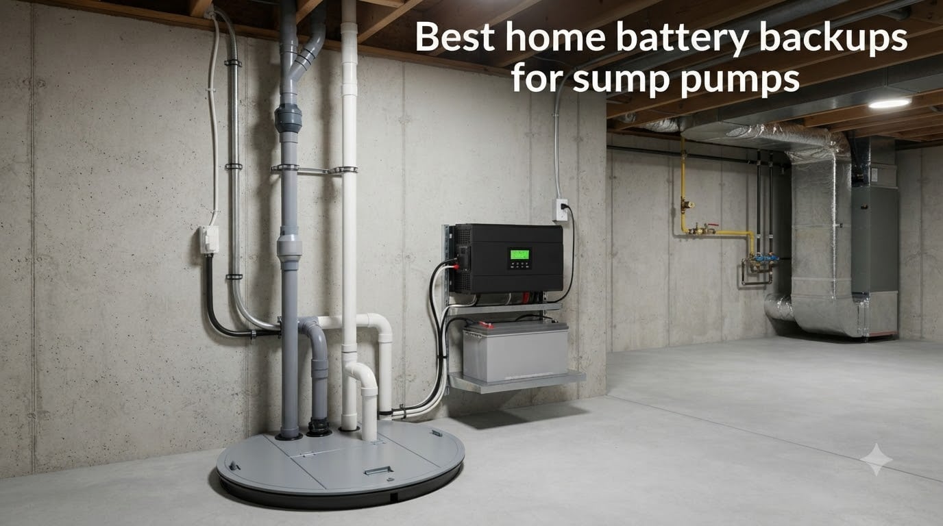 Best home battery backups for sump pumps