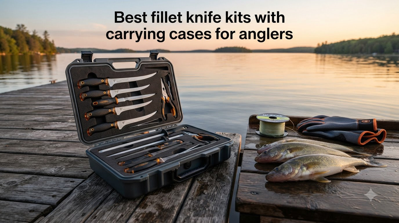 Best fillet knife kits with carrying cases for anglers