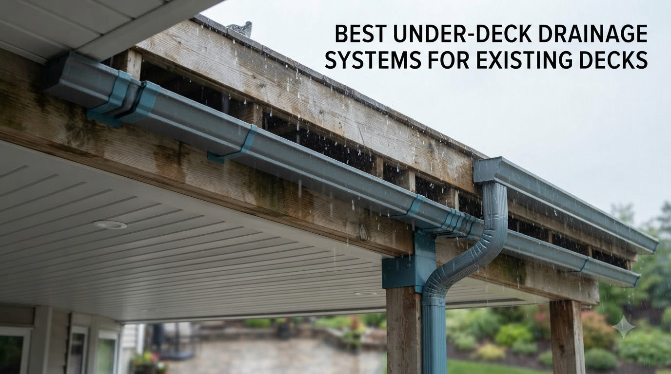 Best under-deck drainage systems for existing decks