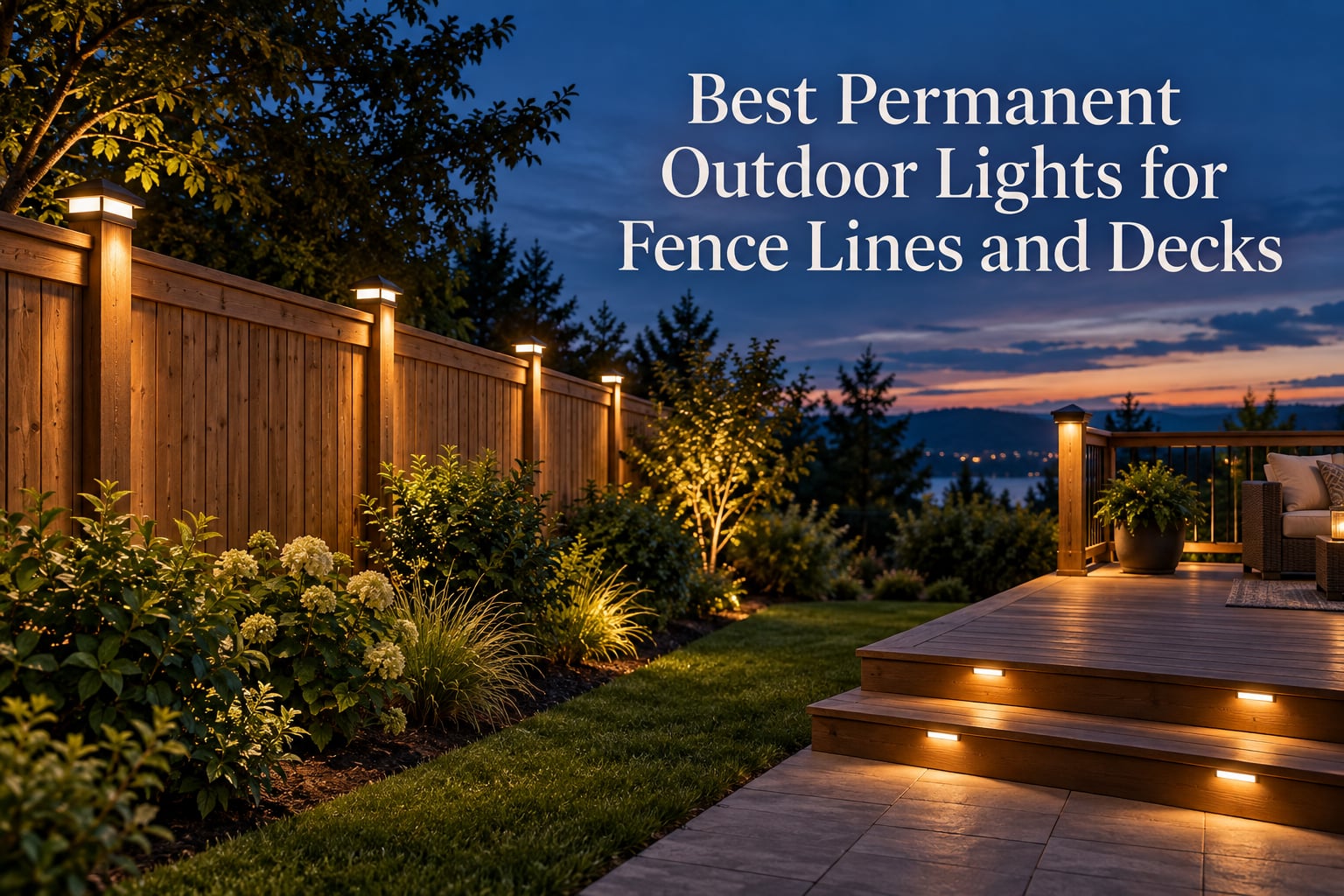 Best Permanent Outdoor Lights for Fence Lines and Decks