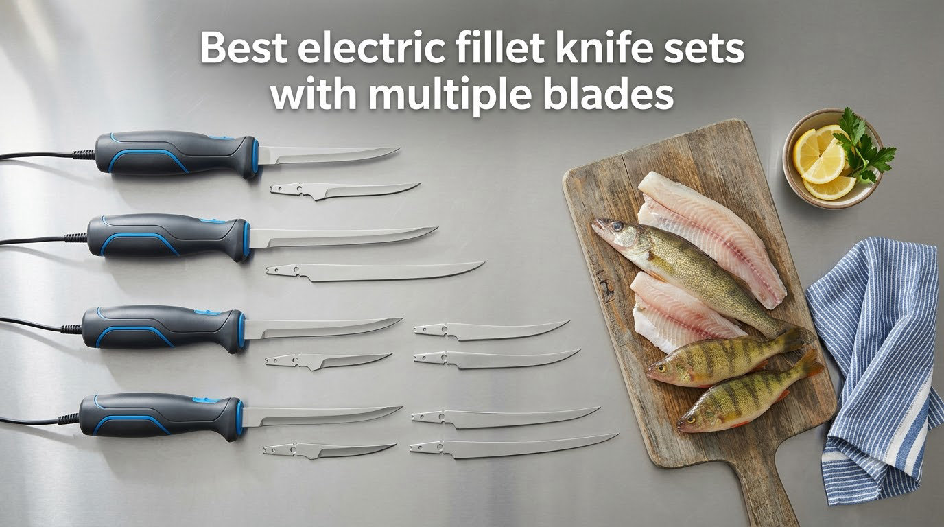 Best electric fillet knife sets with multiple blades