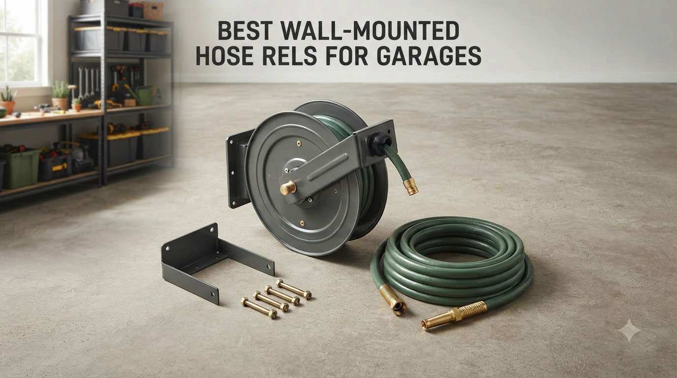 Best wall-mounted hose reels for garages