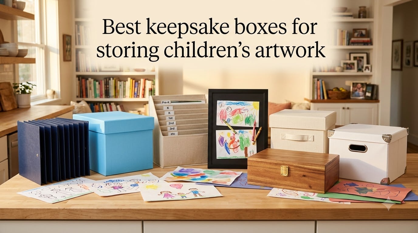Best keepsake boxes for storing children's artwork