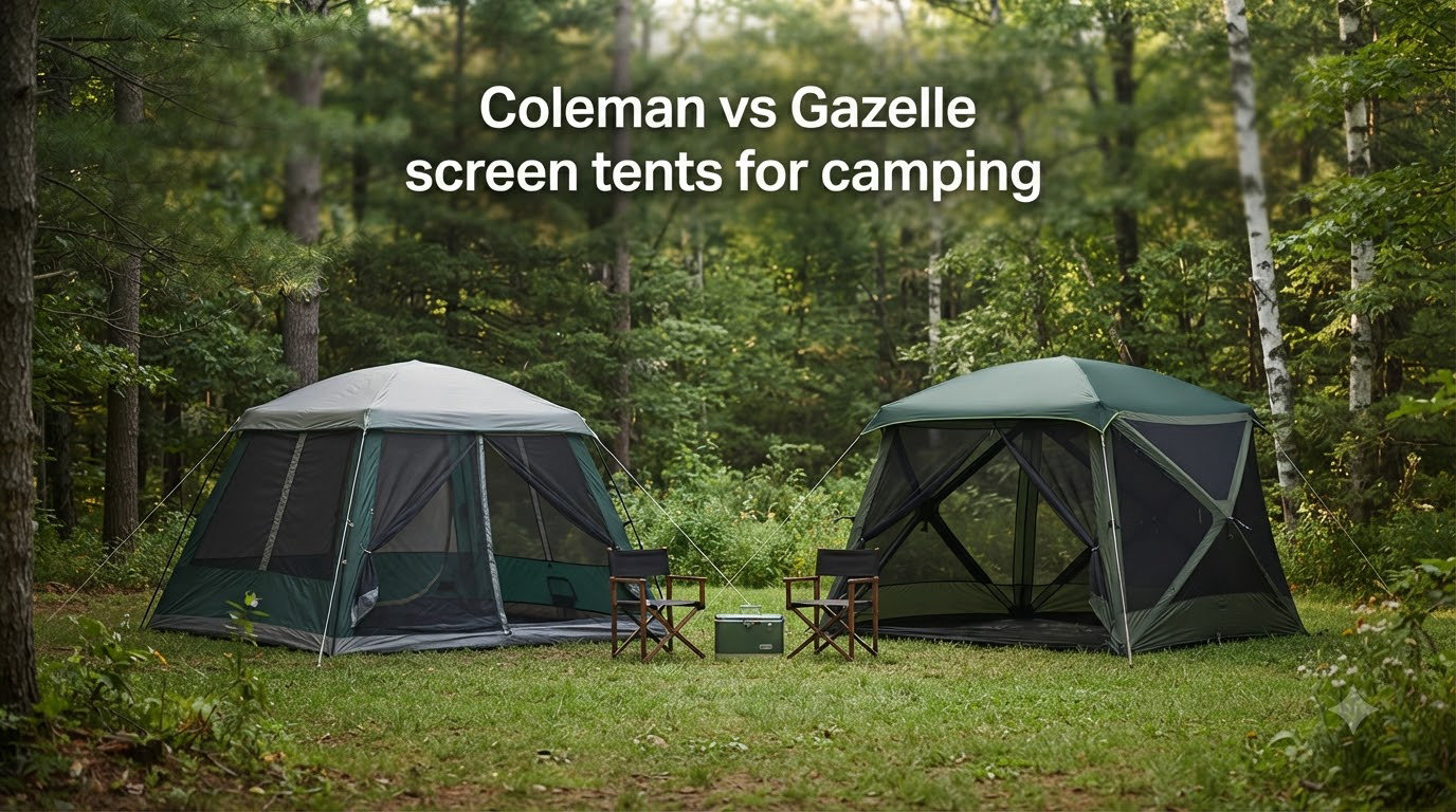 Coleman vs Gazelle screen tents for camping