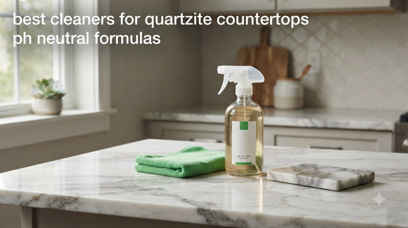 best cleaners for quartzite countertops ph neutral formulas
