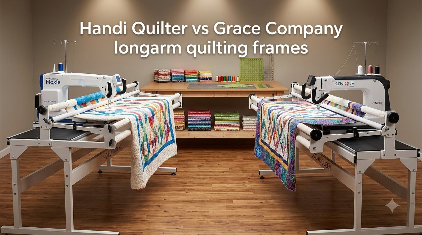 Handi Quilter vs Grace Company longarm quilting frames