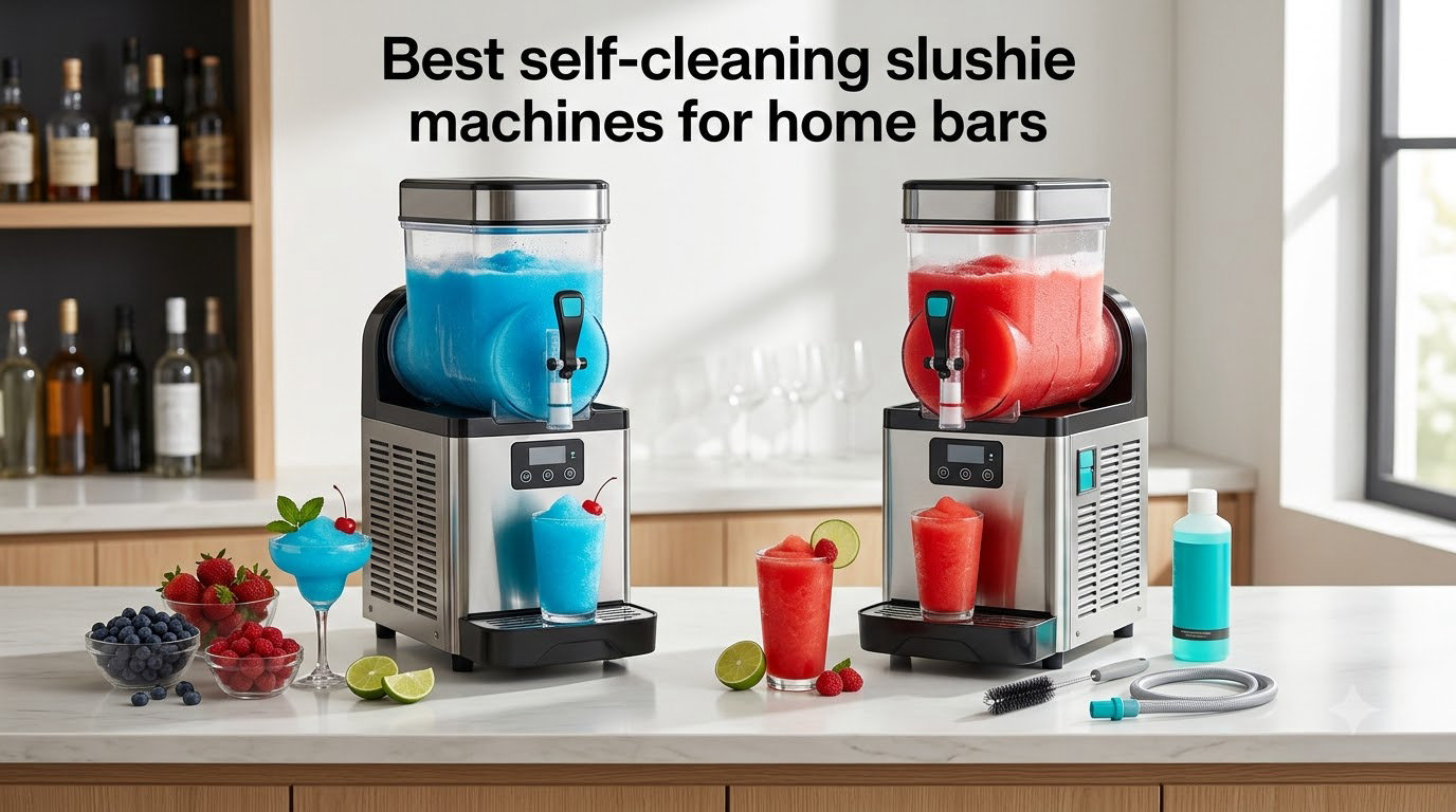 Best self-cleaning slushie machines for home bars