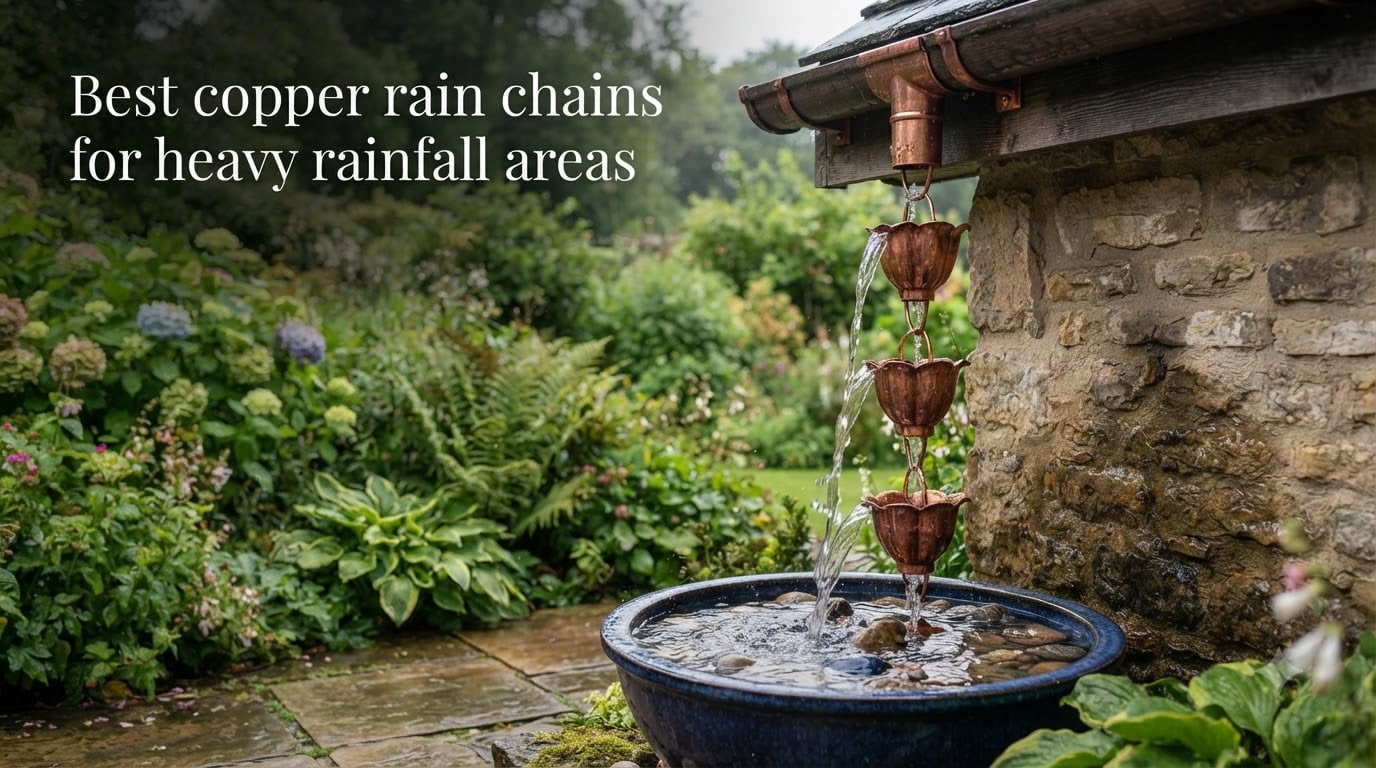 Best copper rain chains for heavy rainfall areas