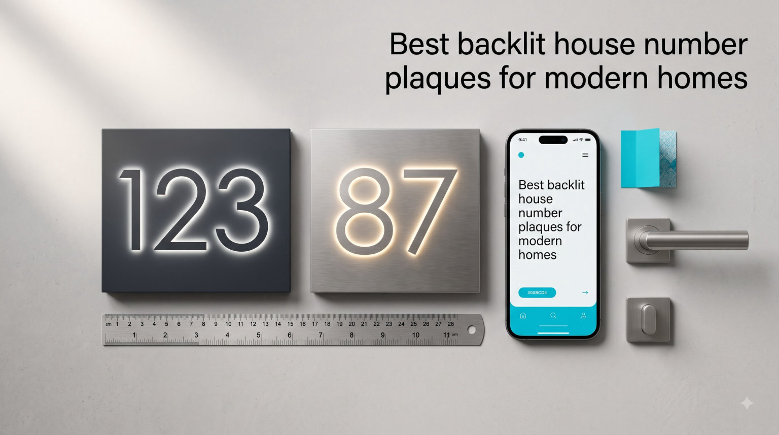 Best backlit house number plaques for modern homes
