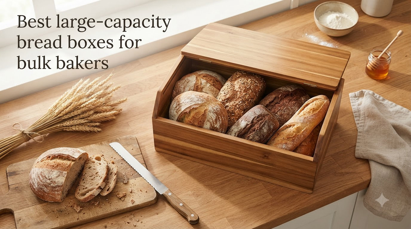 Best large-capacity bread boxes for bulk bakers