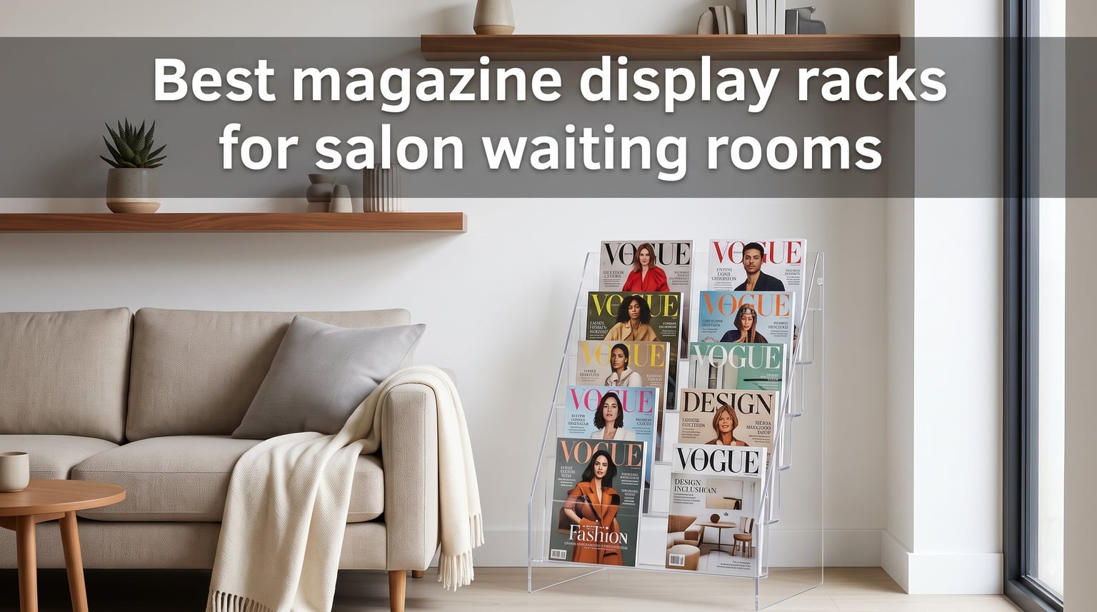 Best magazine display racks for salon waiting rooms