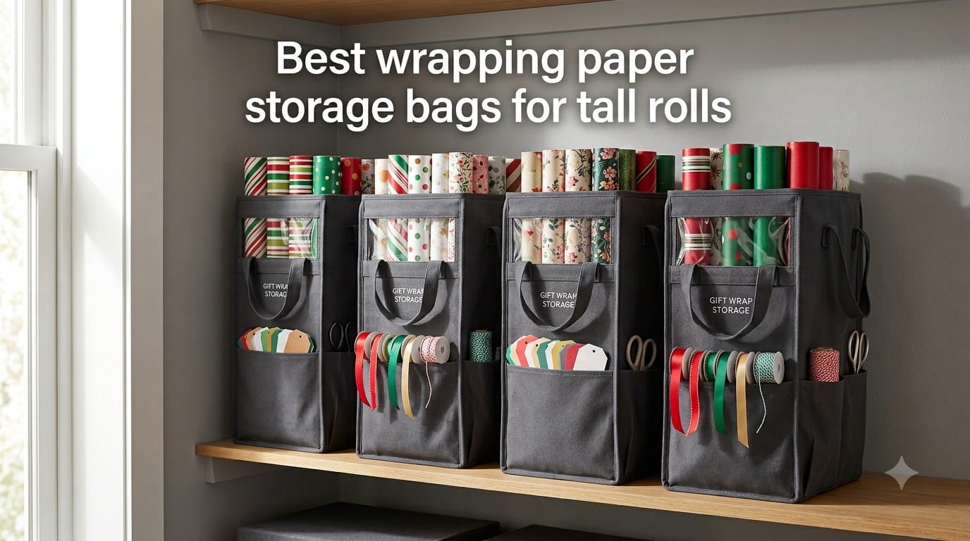 Best wrapping paper storage bags for tall rolls