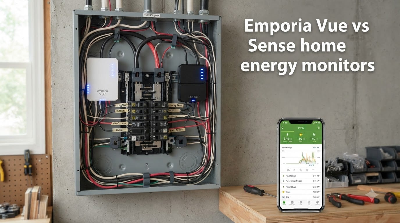 Emporia Vue vs Sense home energy monitors