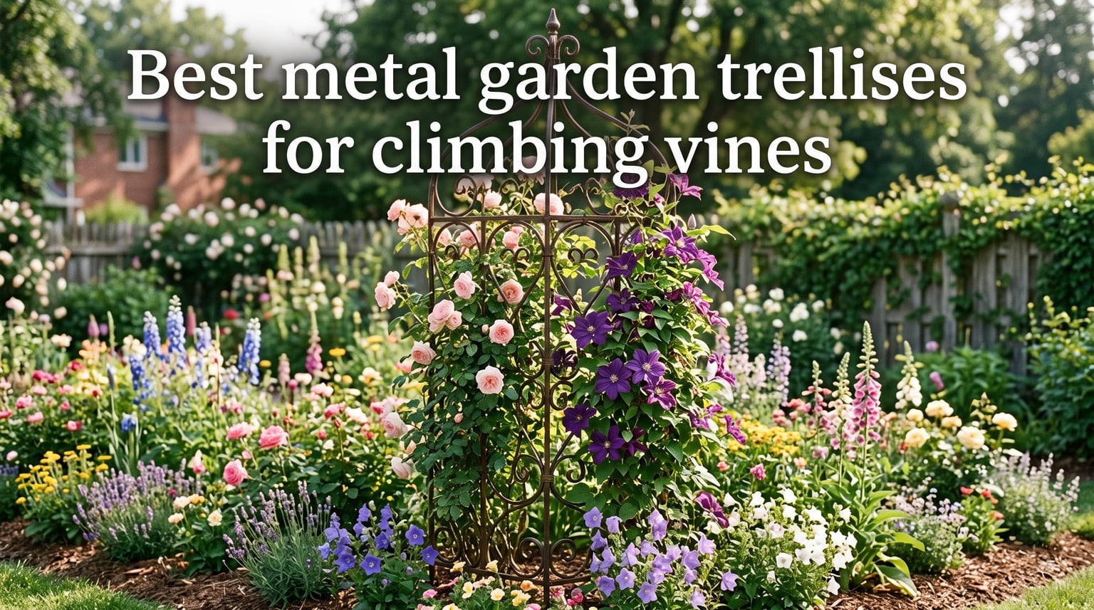 Best metal garden trellises for climbing vines