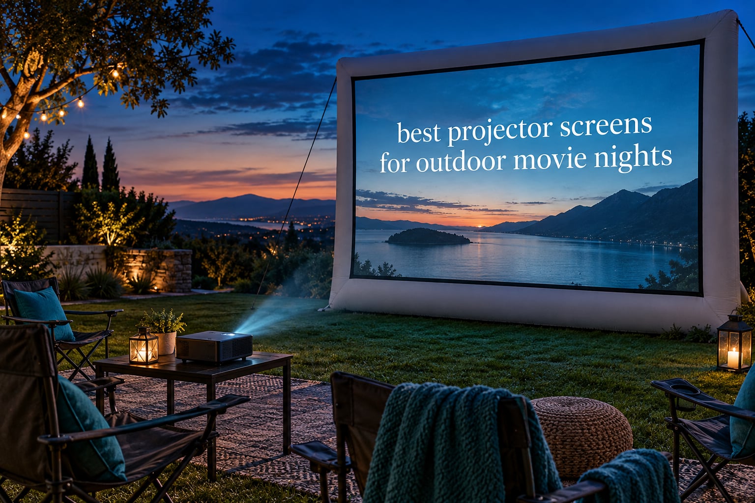 best projector screens for outdoor movie nights