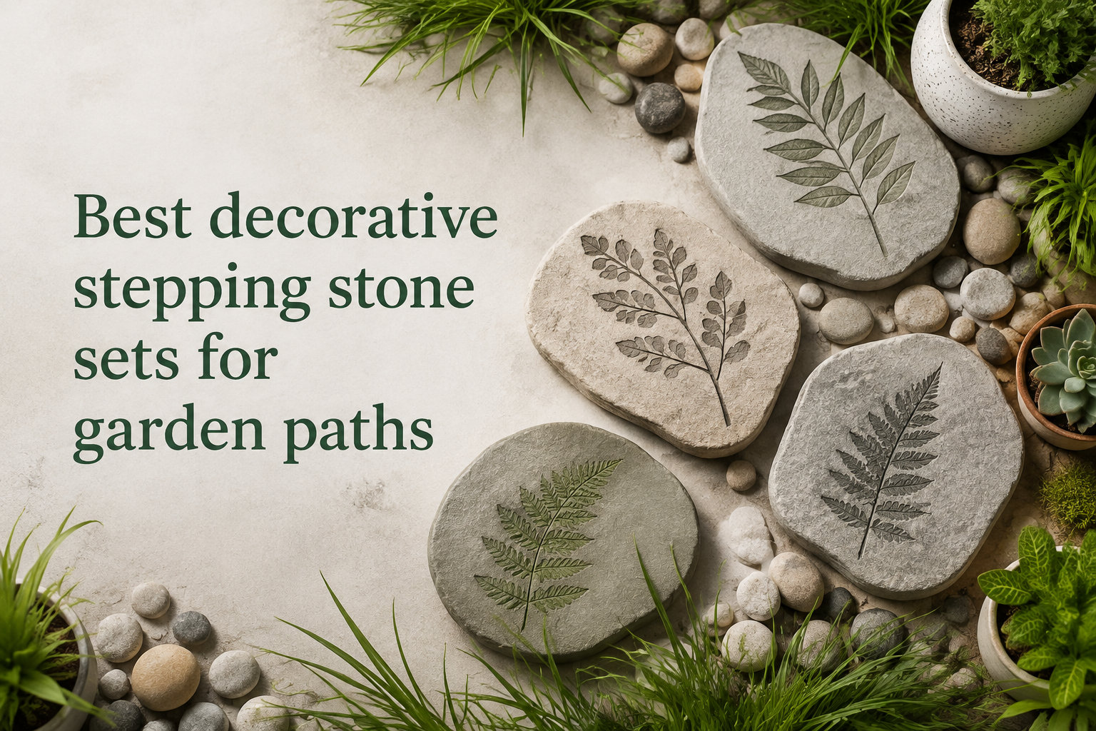 Best decorative stepping stone sets for garden paths