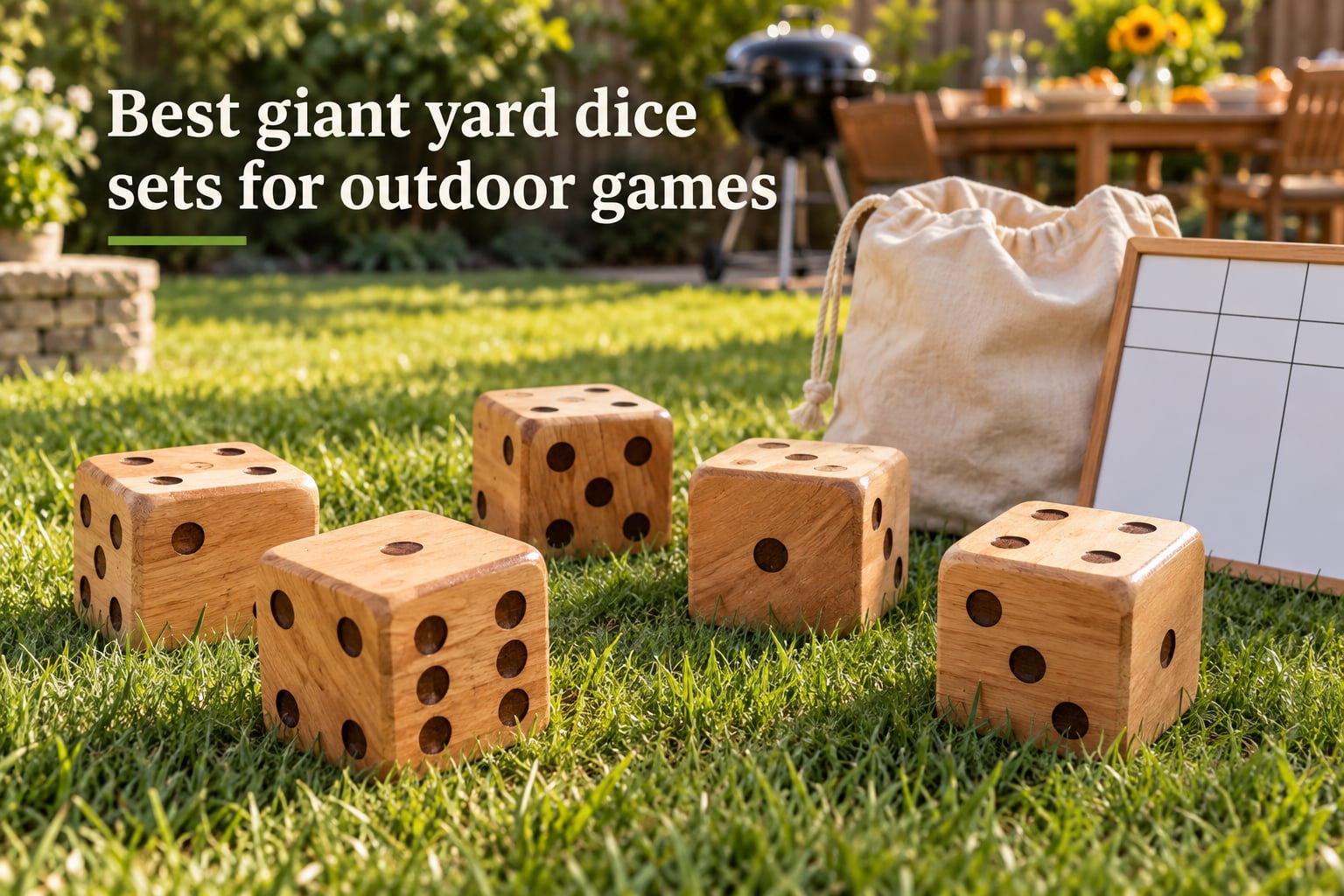 Best giant yard dice sets for outdoor games